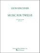 Music for Twelve Orchestra Scores/Parts sheet music cover